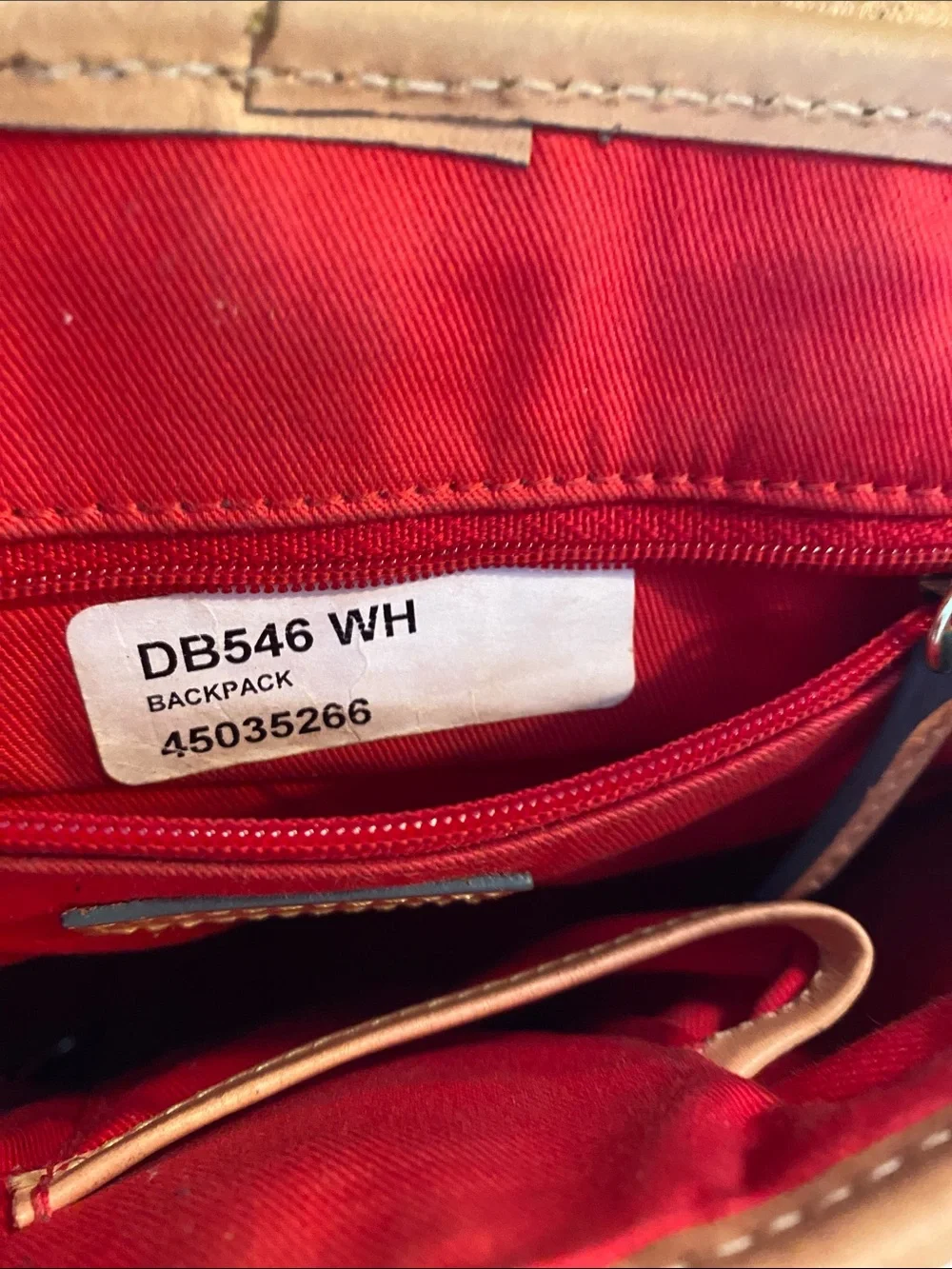 Dooney & Bourke Bee Print Satchel in Tan and Cream with Blue & Yellow Accents